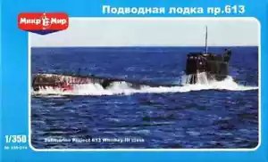 Mikro Mir 350-014 - 1/350 Submarine Project 613 Whiskey-III Class 217 mm scale - Picture 1 of 12