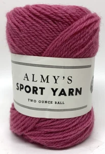 Discontinued Almy’s Sport Yarn in Color Ash Rose Mothproof 💯 Virgin Wool 2oz - Picture 1 of 5