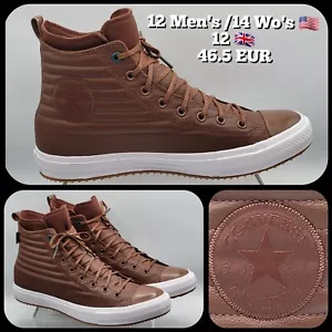 Converse Chuck Taylor Climate Counter Boots Mens 12 Brown Leather Waterproof NEW - Picture 1 of 21