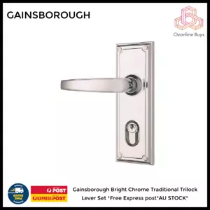 Gainsborough Bright Chrome Traditional Trilock Lever Set *Free Express post*AU S - Picture 1 of 1