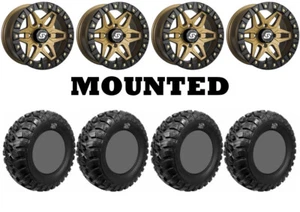 Kit 4 GBC Kanati Mongrel 32x10-14 on Sedona Split Six Beadlock Bronze 6 POL - Picture 1 of 5