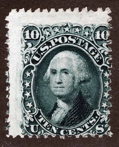 US Sc 68a Dark Green 10¢ Unused No Gum - Picture 1 of 1