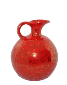 Brocca/vaso/ewer vintage stile screpolato arte studio ceramica artigianale - Foto 1 di 15