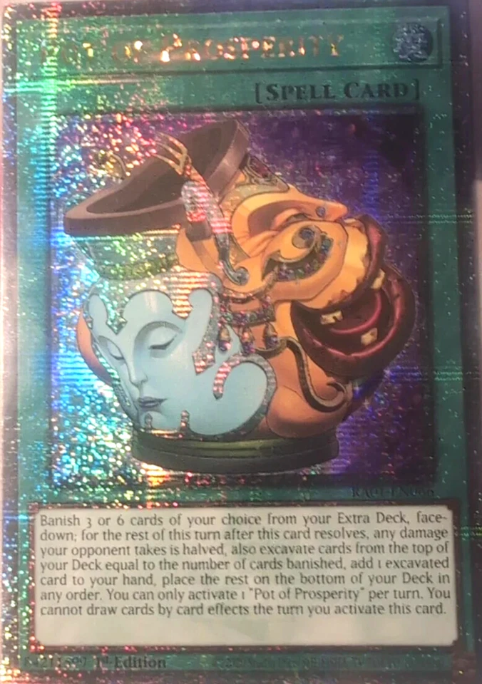 Pot of Prosperity - RA01-EN066 Quarter Century Secret Rare 1st Edition YuGiOh - Image 1 of 1