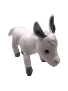 Plüschtier Kuscheltier Stoff tier Esel weiß stehend 23 cm - Bild 1 von 1