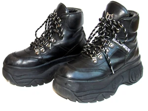 NakedWolfe Platform Sneakers Woman Boots Art Wicked leather Sz 7 - Picture 1 of 13