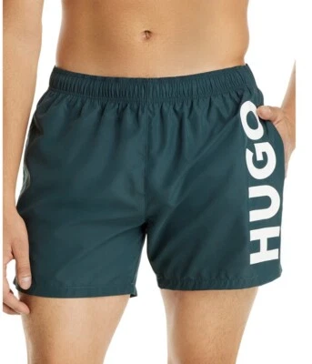 Nuevo Auténtico Hugo Boss Hugo Hombres Pantalones Cortos Traje de Baño Bañador Playa Verde M $145 Foto 1 de 4