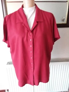 BERKERTEX - WOMENS PAPRIKA RED SHORT SLEEVE TOP - SIZE 20 - Picture 1 of 6