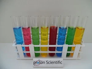 Glass Test Tubes 8 x Large Kimble Brand 24mm x 150mm Rimless ( Pack of Eight ) - Picture 1 of 3