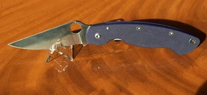 Spyderco Military CPM-S110V dunkelblauer G10 Griff (neuwertig!) - Bild 1 von 6