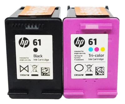 Cartucho de tinta combinado HP 61 negro/61 colores CH561WN/CH562WN genuino Foto 1 de 2
