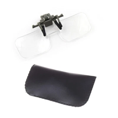 Magnifier Clip On Glasses Magnifying Glasses Eyeglasses Watch Repair Tool 3 FB - Image 1 of 4