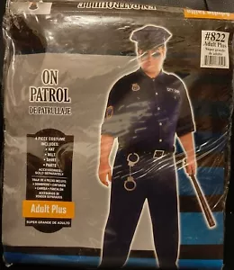 BRAND NEW - Halloween Costume - ON PATROL COP - Adult Plus - One Size Plus - Picture 1 of 2