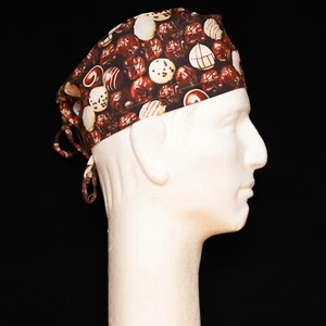 Expensive Chocolate Tuffles Theme Scrub Hat - Picture 1 of 1
