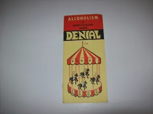 ALCOHOLISM a Merry-Go-Round Named Denial, vintage A.A. Alcoholics Anonymous - Foto 1 di 4