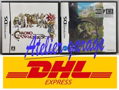 USED Nintendo DS Chrono Trigger + NinoKuni Shikkoku no Madoushi 2 Set Japanese - Image 1 of 4