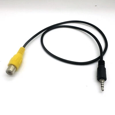 2.5mm Stereo Plug Male to RCA Female Adapter for GPS AV-in Converter Video Cable - Image 1 of 4