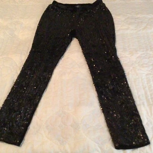 Midnight Velvet Womens Sequin Pants Size Medium - Picture 1 of 5