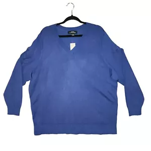New Lands' End Dutti Sweater Women's 2X Purple V-Neck Outfitters Long Sleeve - Picture 1 of 5