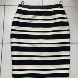 Clements Ribeiro Striped Skirt Black/Cream Size UK12 - Picture 1 of 7