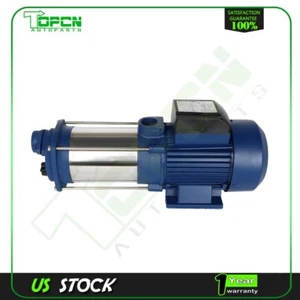 1.5HP 220V 1100W 1" SHALLOW WELL JET WATER PUMP GARDEN SPRINKLER Brand New - Picture 1 of 24