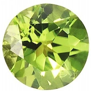 PERIDOT RUNDSCHNITT 4 mm ARIZONA EDELSTEIN LIMETTENGRÜN ECHT FACETTIERT NATÜRLICH LOSE 1/2ct - Bild 1 von 8
