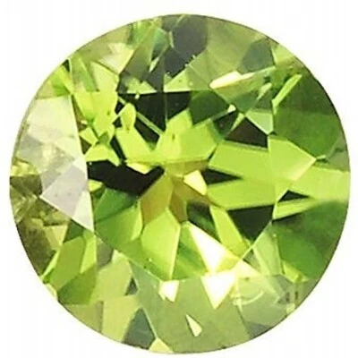 PERIDOT ROUND CUT 4mm ARIZONA GEM LIME GREEN GENUINE FACETED NATURAL LOOSE 1/2ct - Image 1 of 4