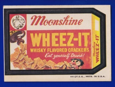 MOONSHINE WHEEZ-IT 1973 TOPPS WACKY PACKAGES series 3 EXCELLENT (OC) - Image 1 of 2