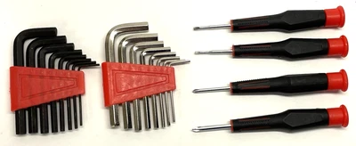 20-Piece SAE & Metric MM Allen / Hex Key Wrench Set & Precision Screwdrivers - Image 1 of 4