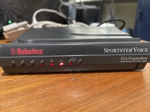 US ROBOTICS 33.6K FAXMODEM WITH PERSONAL VOICE MAIL SPORTSTER VOICE - Picture 1 of 9