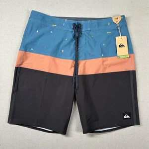 Pantalones Cortos de Tabla Quicksilver Para Hombres 34 Highline Surfsilk Panel 20 Cordón Híbrido - Imagen 1 de 12