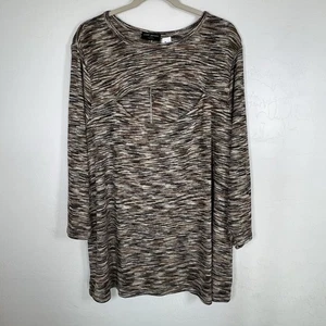 Lane Bryant gefärbt meliert Muster Strick Cutout Langarm Damen Übergröße 30/32 - Bild 1 von 9