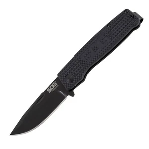 SOG Knives Terminus Slip Joint Black G-10 BD1 TM1002-BX Stainless Pocket Knife - Picture 1 of 6