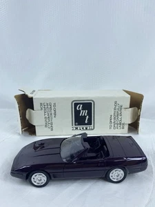 AMT Ertl 1992 Corvette Convertible Black Rose Metallic 6577 Dealer PROMO NOS - Picture 1 of 24