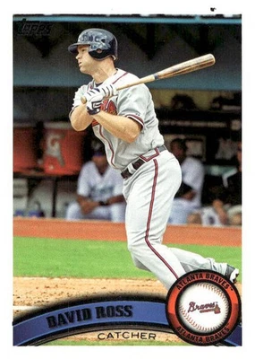 David Ross 2011 Topps Update Baseball - #US34 - Atlanta Braves - Image 1 of 2