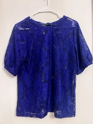 NUEVO Top de encaje floral halógeno para mujer talla pequeña Nordstrom precio de venta sugerido por el fabricante 79 USD ENVÍO GRATUITO Foto 1 de 4