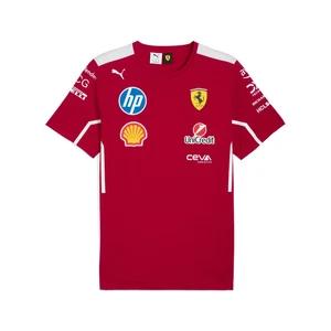 Scuderia Ferrari F1 Team 2025 Tee Womens - Dark Cherry - Picture 1 of 2