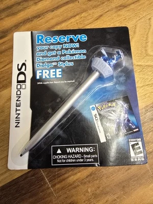 ЗАПЕЧАТАННЫЙ стилус Pokemon Diamond версия Nintendo DS предзаказ Dialga совершенно новый - Изображение 1 из 4