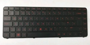 HP Pavilion Beats Edition DM4-3000 DM4-3100 UK-Tastatur rot/schwarz hintergrundbeleuchtet sehr guter Zustand - Bild 1 von 7