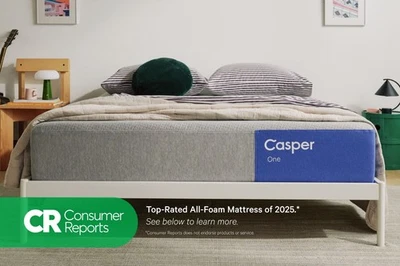 Casper “The One” CA King Mattress – Sanitized & Recompacted - Free Delivery - Image 1 of 4
