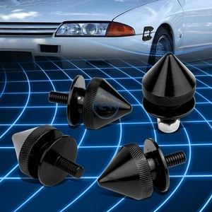 Black 24mm x 11mm Aluminum Bumper Quick Release Fastener Spiky O-Rings 4pcs/Kit - Picture 1 of 5