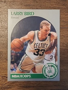 1990-91 NBA Hoops Larry Bird #39 Basketball HOF NM-EX Card Celtics - Picture 1 of 4