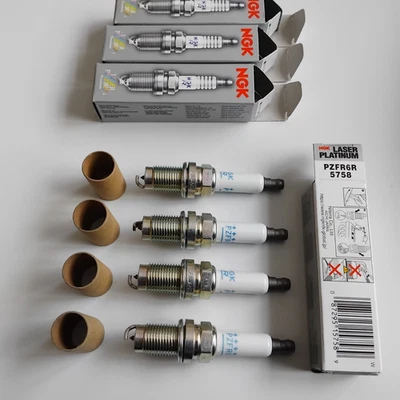 4 NGK PZFR6R Laser Platinum SparkPlugs for Audi, Seat, Skoda, Volkswagen 1.4 TSI - Image 1 of 4