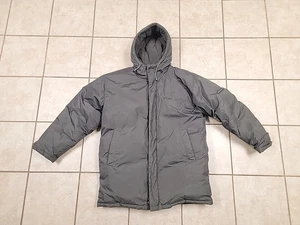 Men's Winter Coat Green Large Size Perry Ellis Portfolio Down  Hooded - Picture 1 of 8