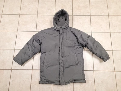 Men's Winter Coat Green Large Size Perry Ellis Portfolio Down  Hooded - Image 1 of 4