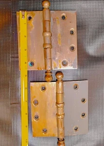 One Pair Of Vintage, Heavy-Duty, Sargent Door Hinges - Picture 1 of 5