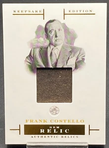 RELIQUIA DE RECUERDO 2023 FRANK COSTELLO PIEDRA PRECIOSA 6 MM CUARZO ROSA - Imagen 1 de 2