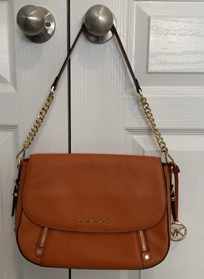 MICHAEL Michael Kors Bedford Legacy Medium Crossbody  Orange Shoulder Bag NEW - Image 1 of 4