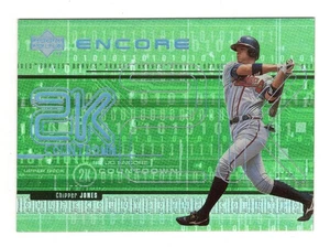 1999 Upper Deck Encore 2K Countdown Chipper Jones #2K6 Atlanta Braves - Picture 1 of 2