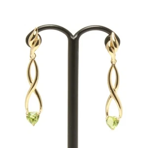 18K peridot earrings for women 66bccf7500cc18fe2a647b0047b18965 - Picture 1 of 7